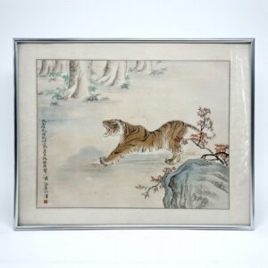 ZHANG SHANZI (1882-1940) Peinture d'art ancienne chinoise à l'encre et couleur sur papier