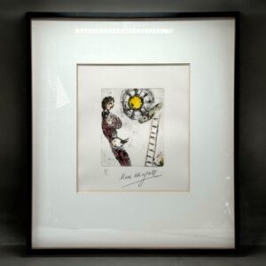 Marc CHAGALL (1887–1985) gravure eau-forte en couleurs "Souvenir de Paris" 1981