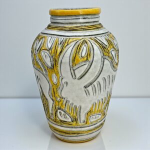 Vase ancien en céramique Aldo Londi Bitossi Raymor Italie