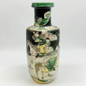 Vase rouleau en porcelaine Kangxi, Dynastie Qing (1662-1722)