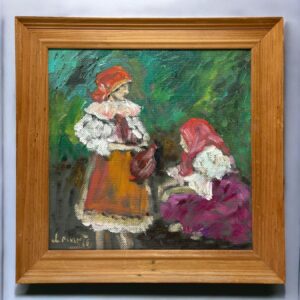 Jean-Pierre Schmid dit Lermite (1920-1977) huile sur panneau