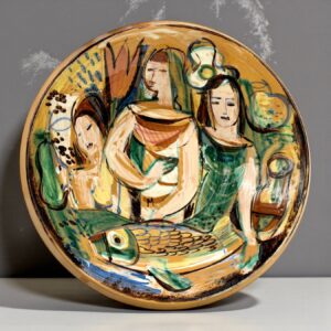 Luis Molné (1907-1970) - grand bol céramique peinte émaillée